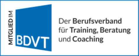 Mitglied im BDVT, Berufsverband für Training, Beratung und Coaching